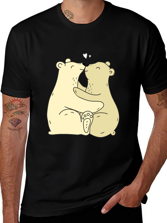 Bear Hug Graphic Tee - Cute & Comfortable