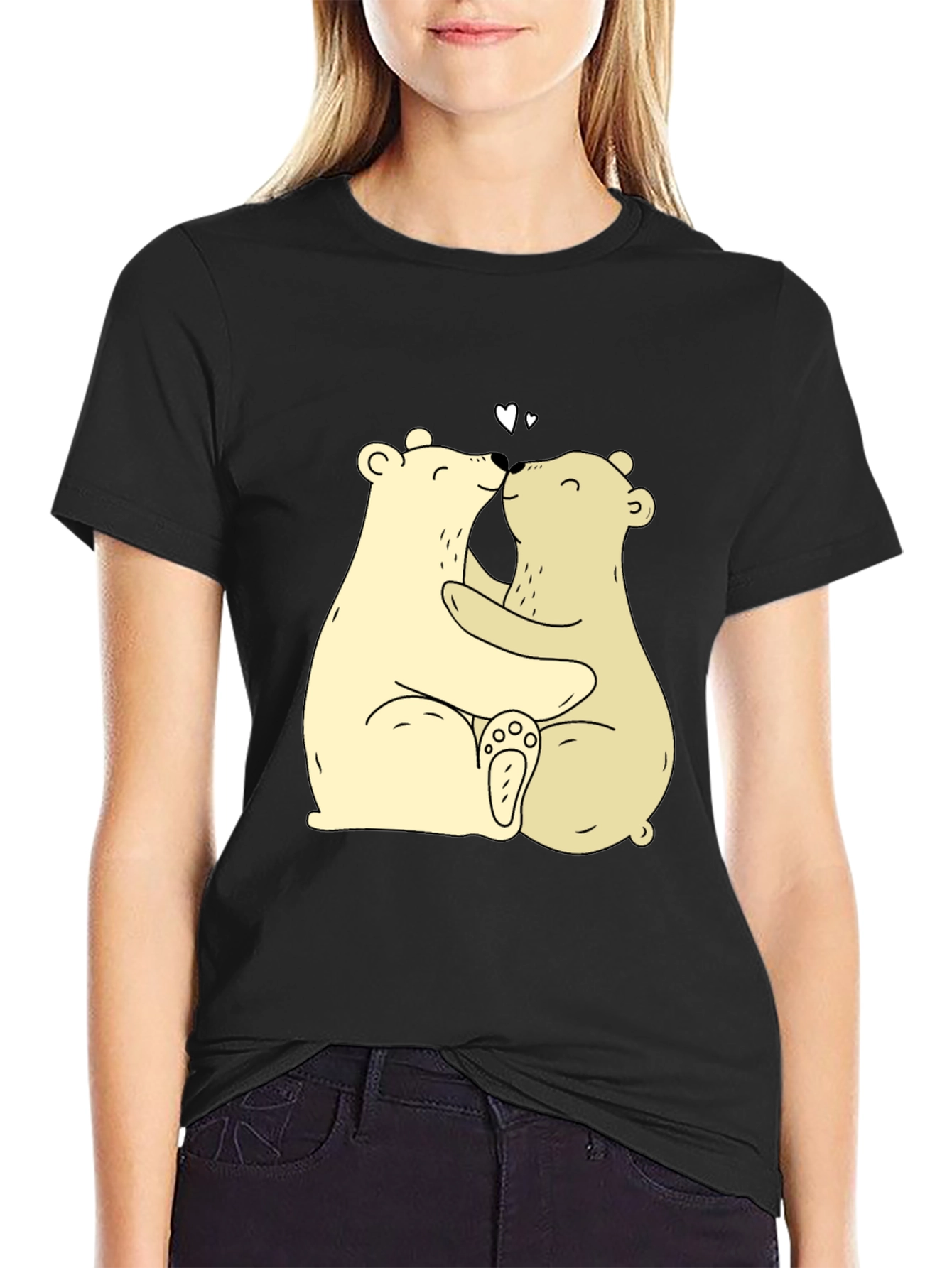 Bear Hug Graphic Tee - Cute & Comfortable