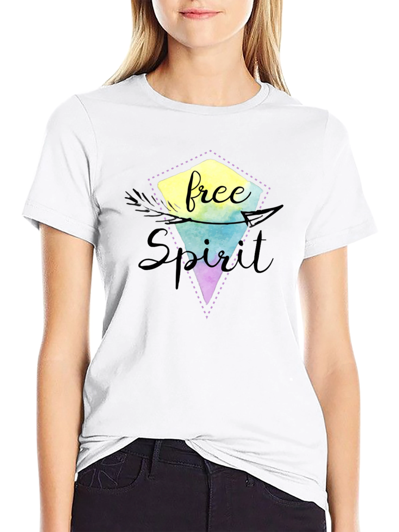 Free Spirit Graphic Tee - Black Unisex Shirt