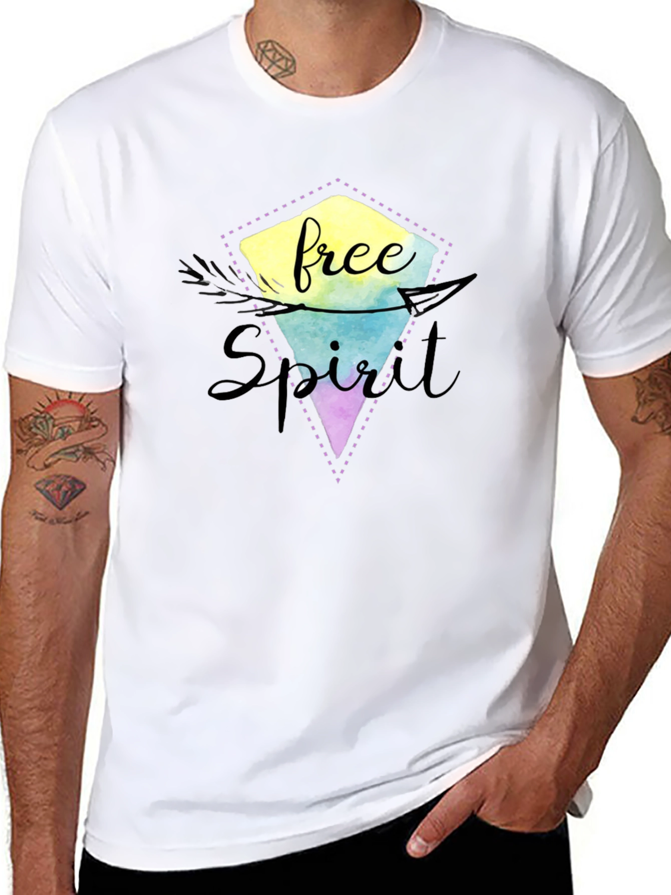 Free Spirit Graphic Tee - Black Unisex Shirt