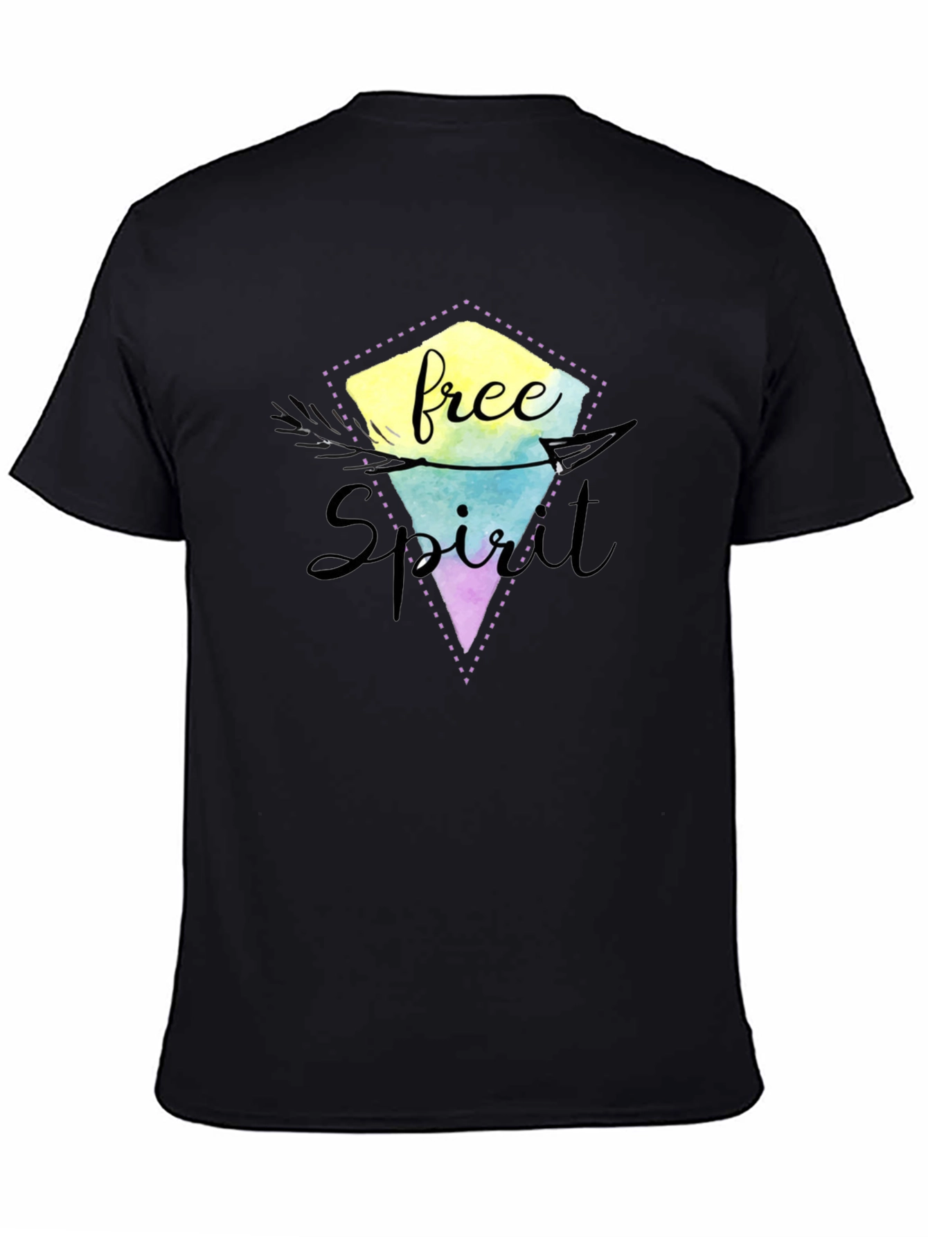 Free Spirit Graphic Tee - Black Unisex Shirt