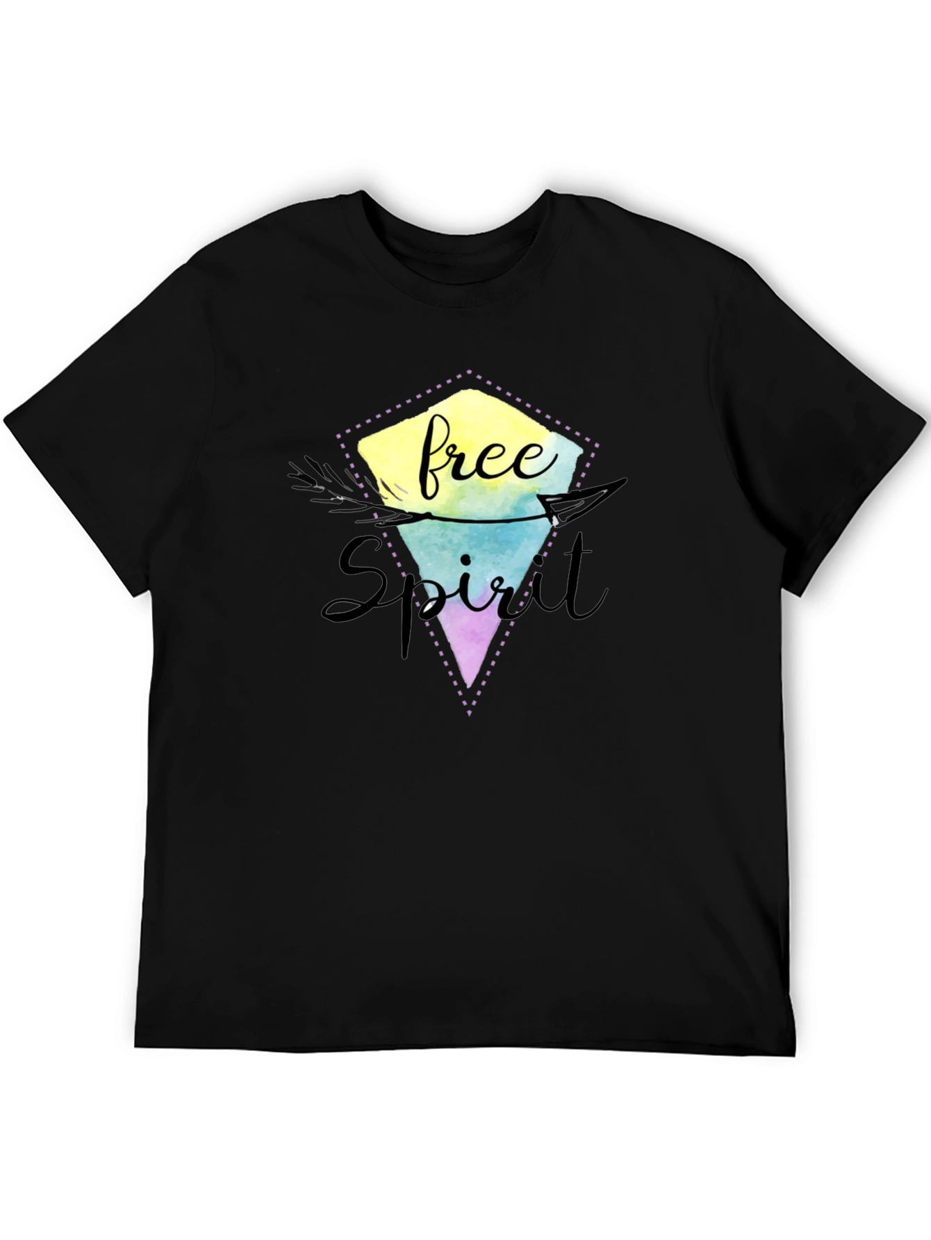 Free Spirit Graphic Tee - Black Unisex Shirt
