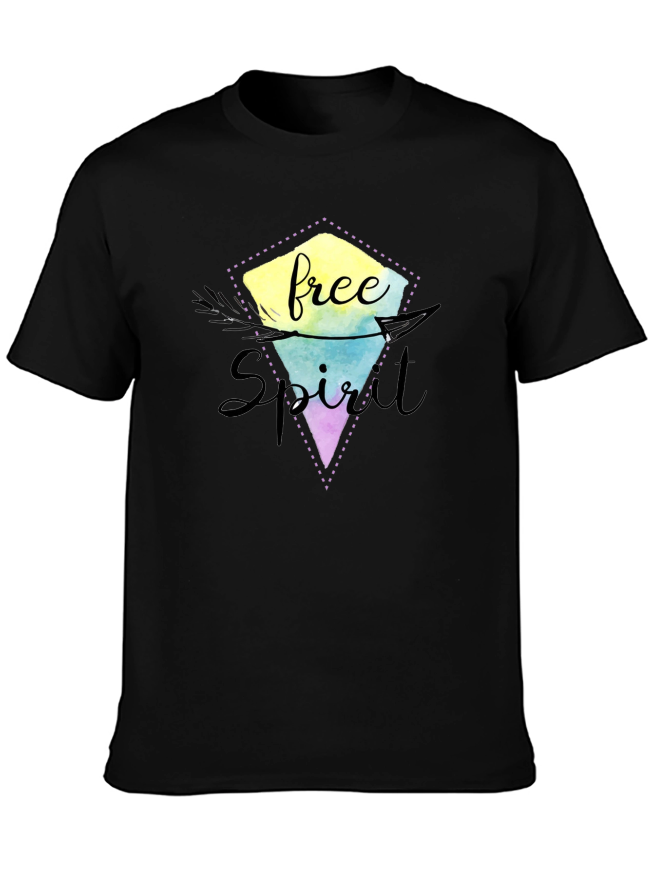 Free Spirit Graphic Tee - Black Unisex Shirt