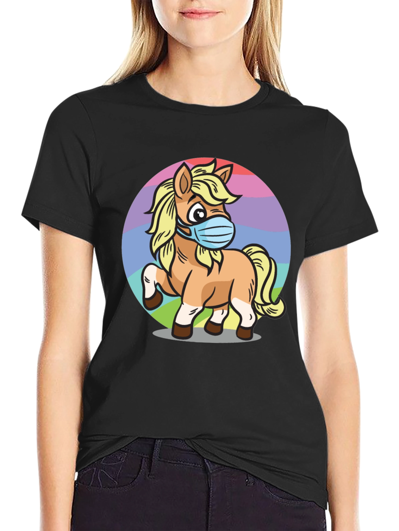 Masked Pony Graphic Tee - Stylish & Comfy
