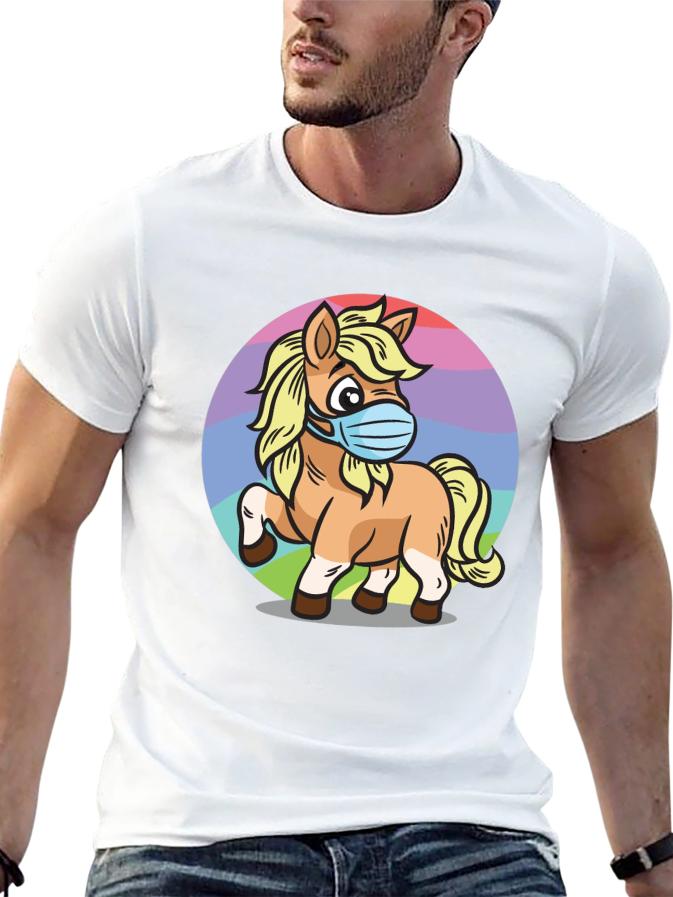 Masked Pony Graphic Tee - Stylish & Comfy