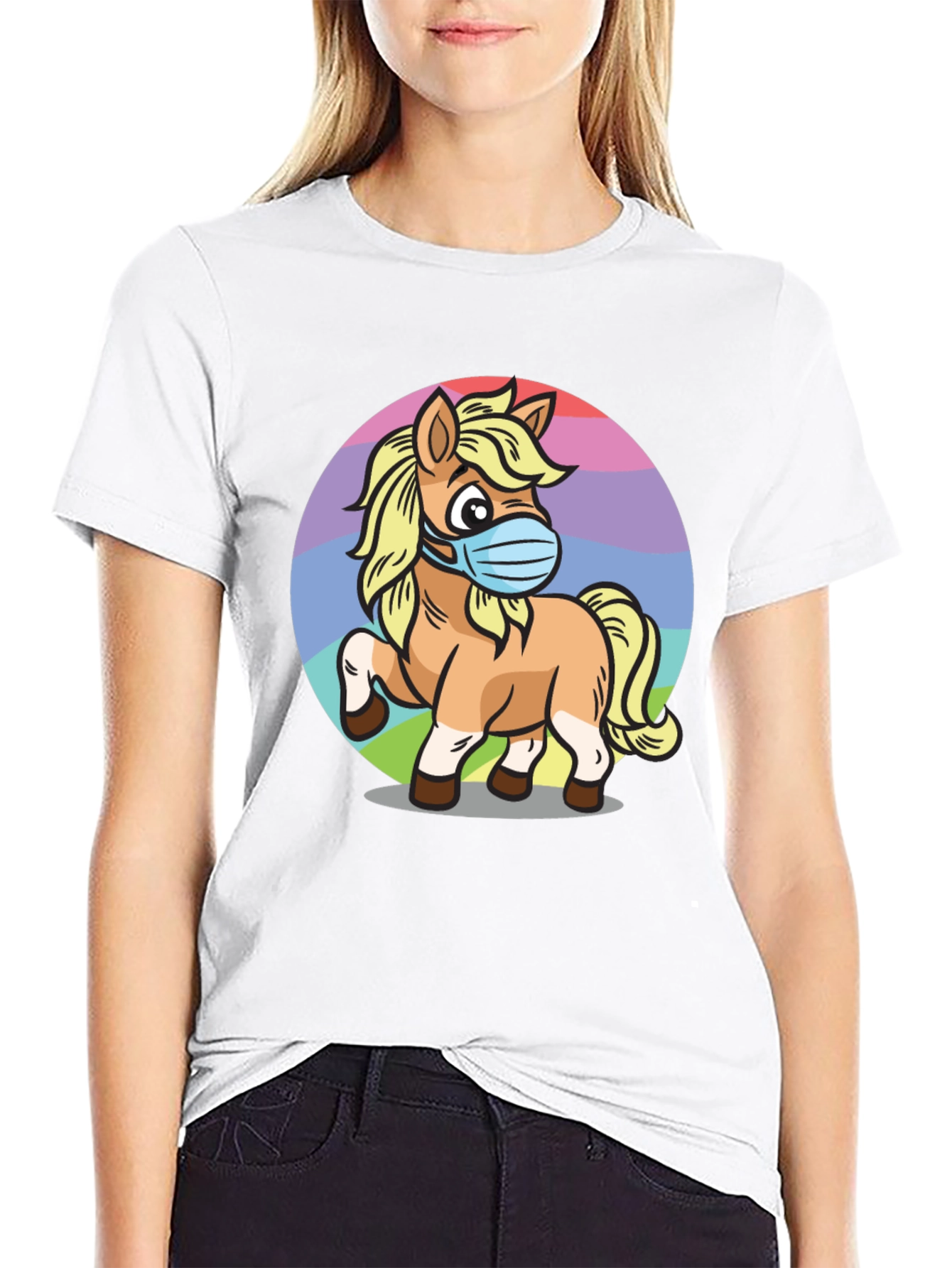 Masked Pony Graphic Tee - Stylish & Comfy