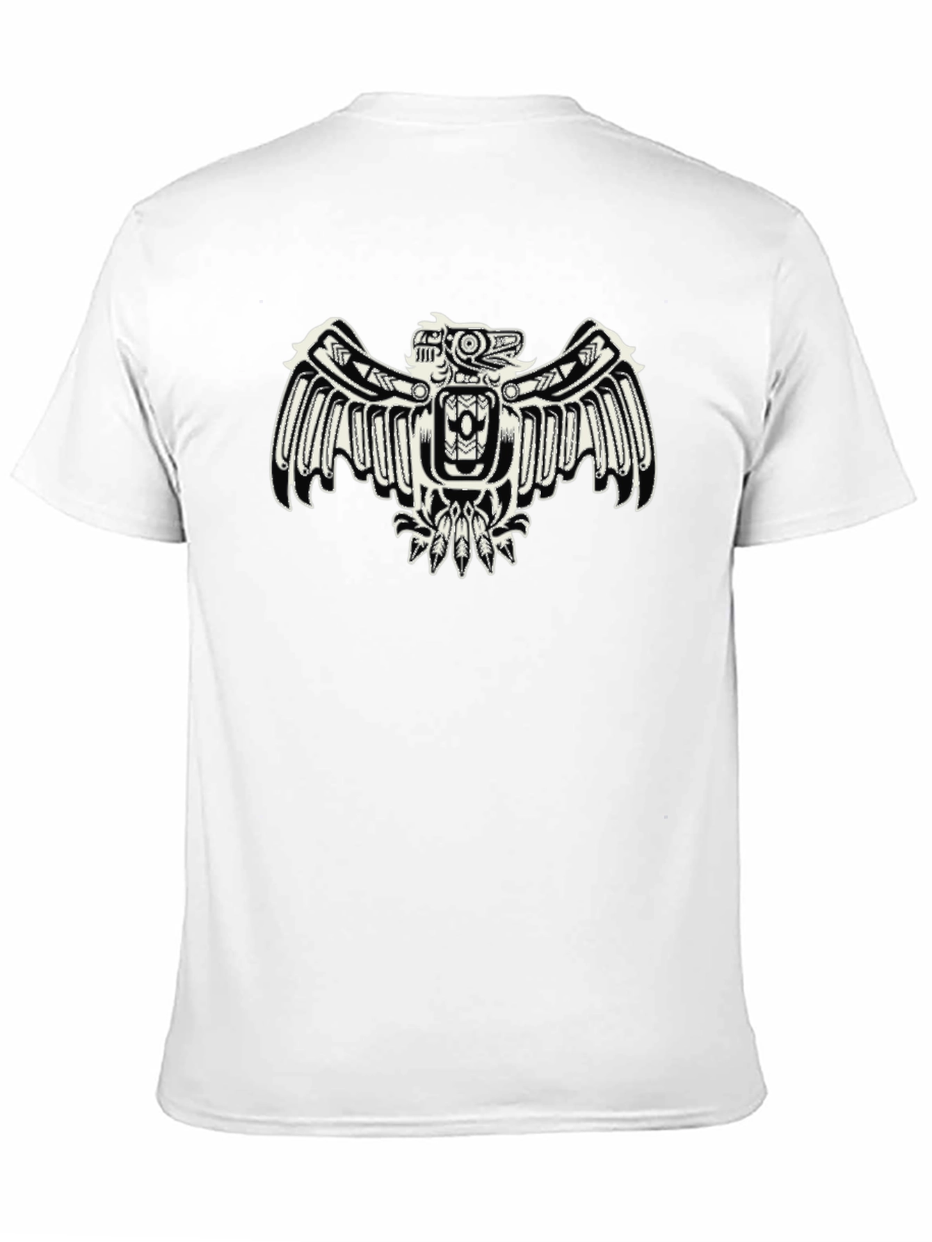 Tribal Eagle Graphic Black T-Shirt