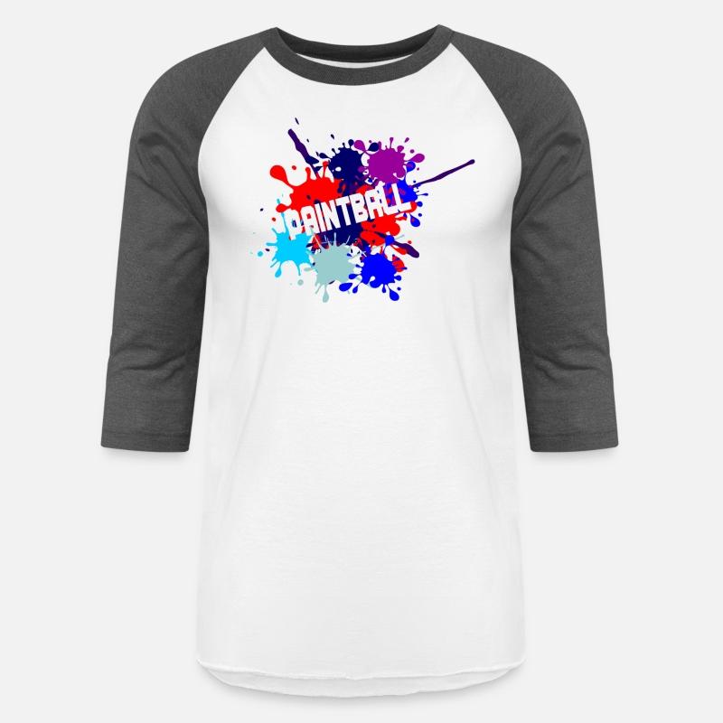 Paintball text cut out in paint splatter text