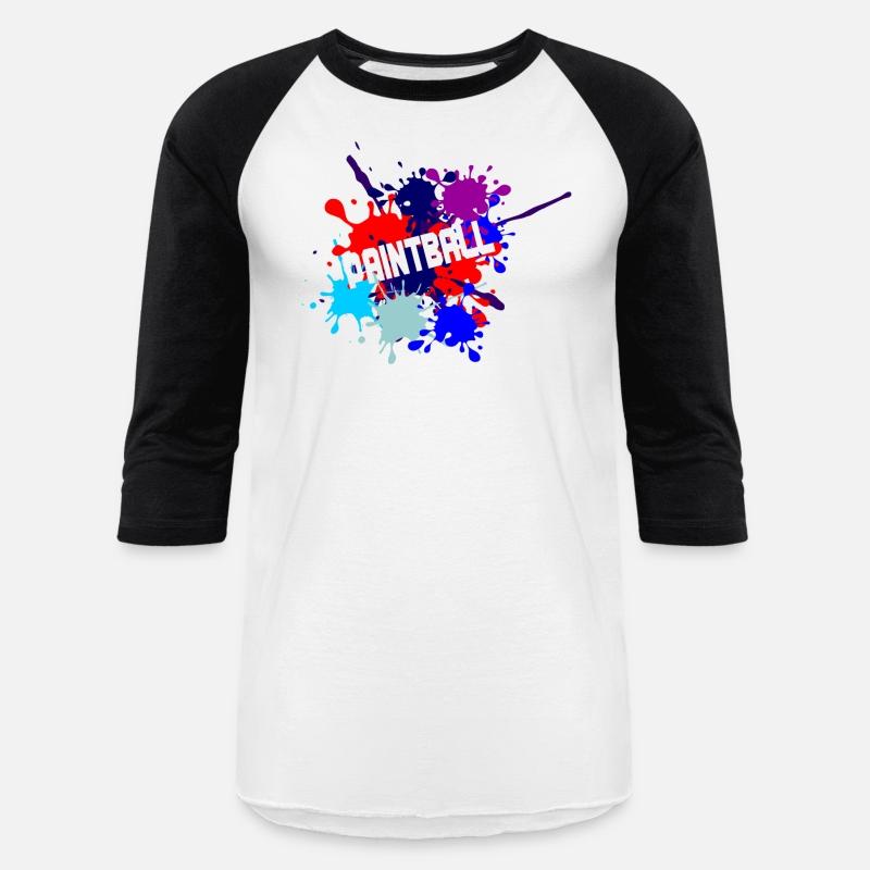 Paintball text cut out in paint splatter text