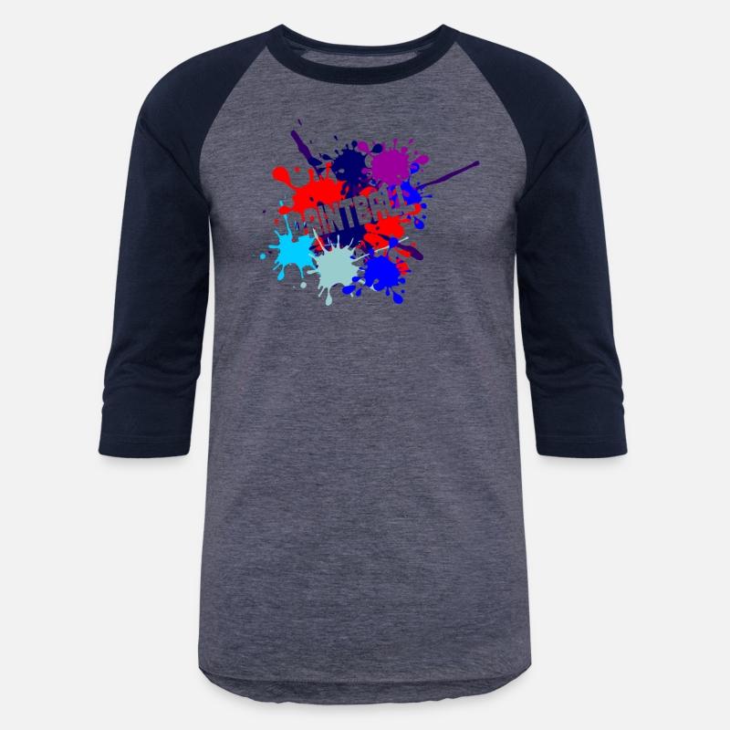 Paintball text cut out in paint splatter text