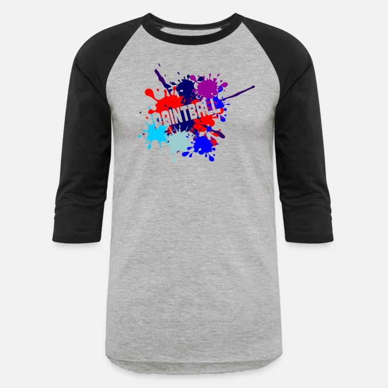 Paintball text cut out in paint splatter text