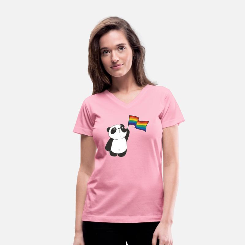 Panda Waving Rainbow Flag Lgbtq Lgbt Diversity