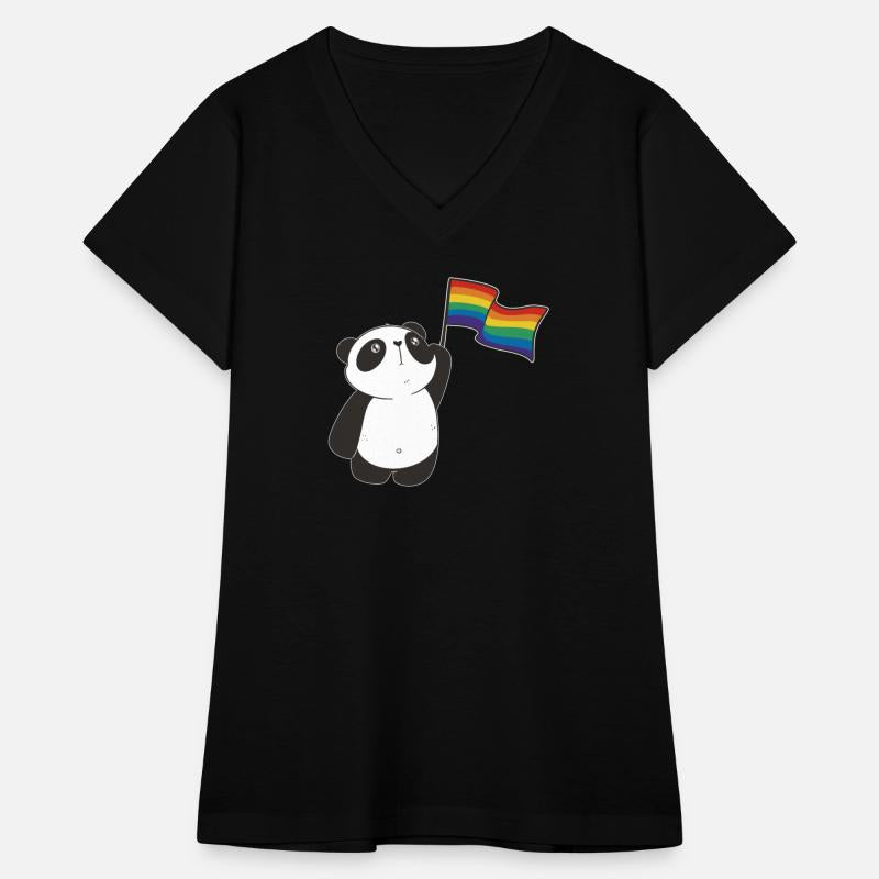 Panda Waving Rainbow Flag Lgbtq Lgbt Diversity