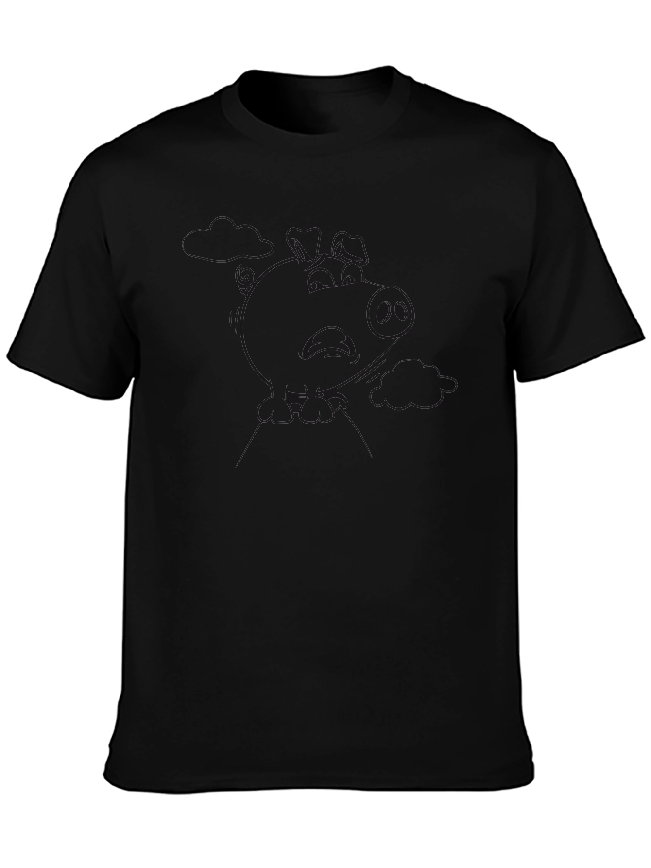 Classic Black Crew Neck T-Shirt - Soft Cotton Blend