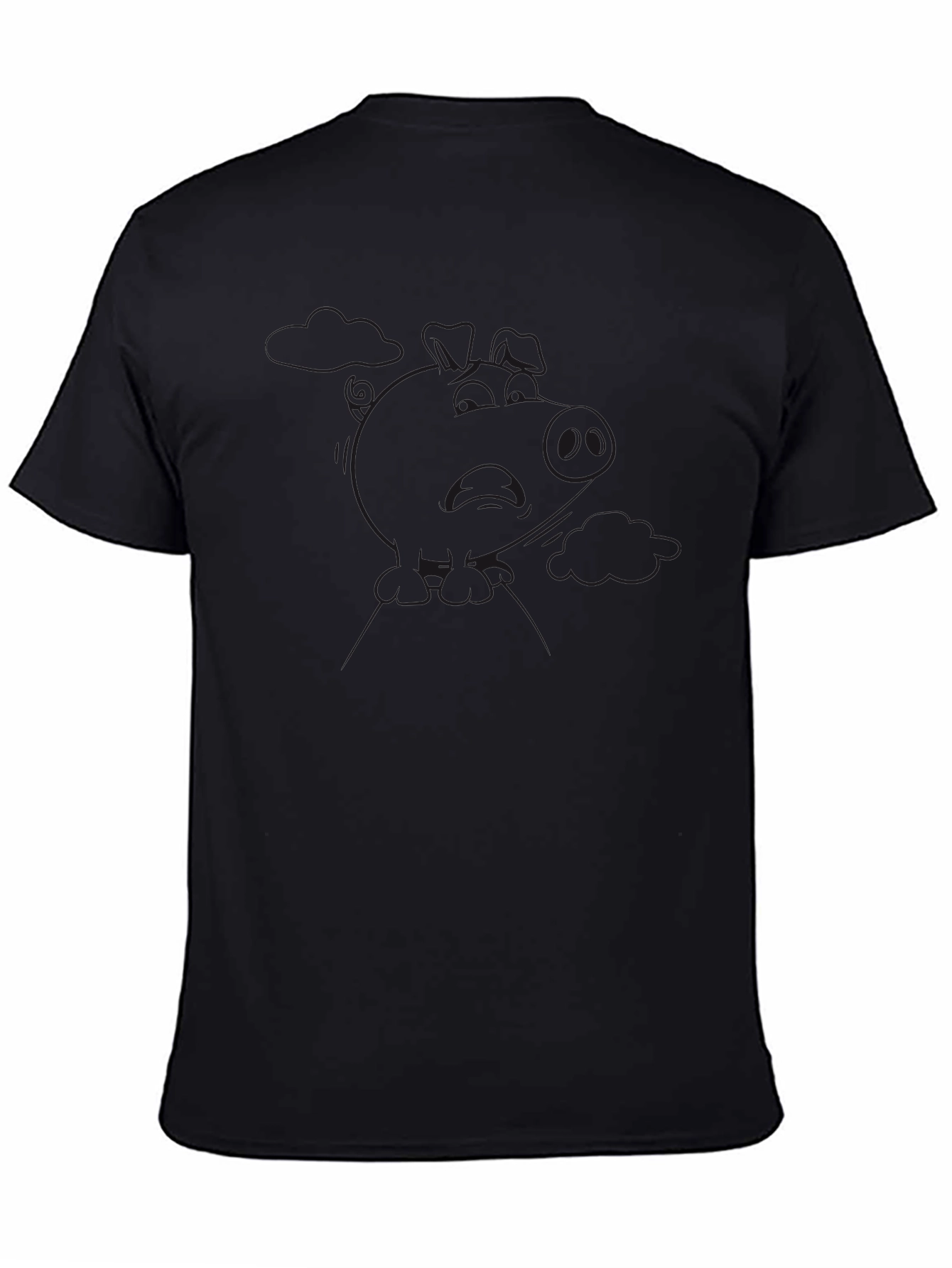 Classic Black Crew Neck T-Shirt - Soft Cotton Blend