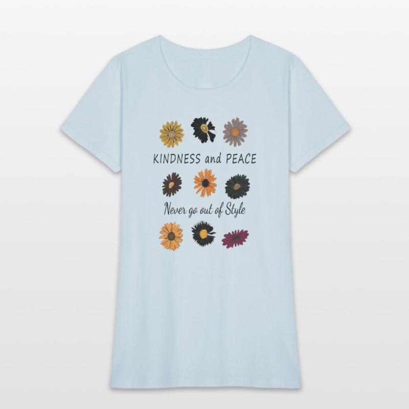 Peace & Kindness Handwritten Tee black