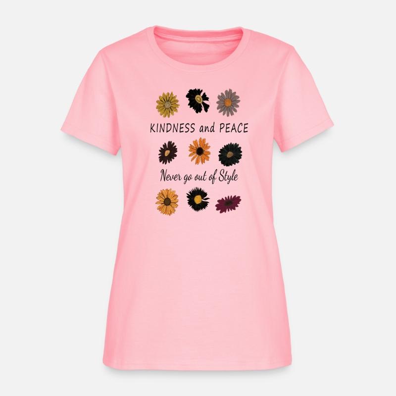 Peace & Kindness Handwritten Tee black