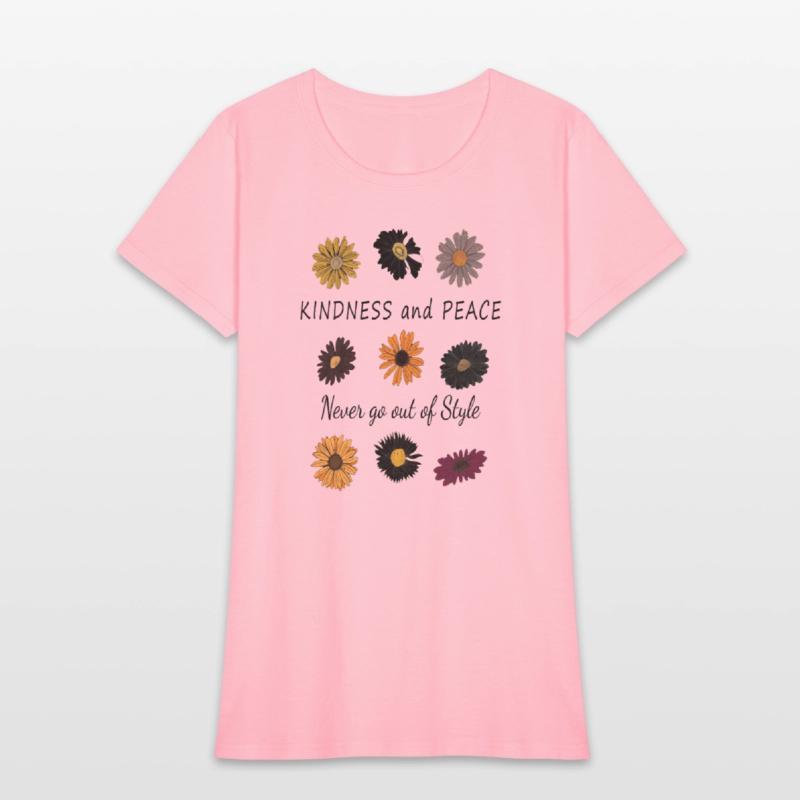 Peace & Kindness Handwritten Tee black