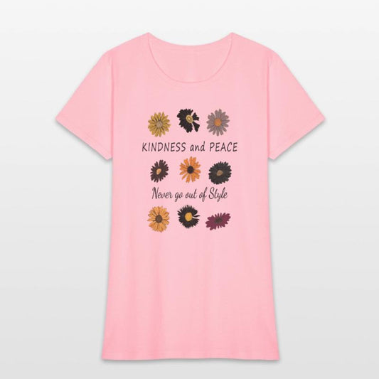 Peace & Kindness Handwritten Tee black