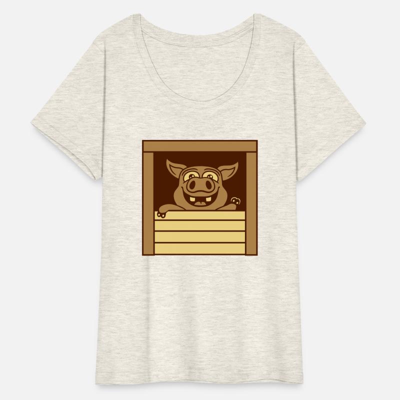 piglet waving friendly cartoon