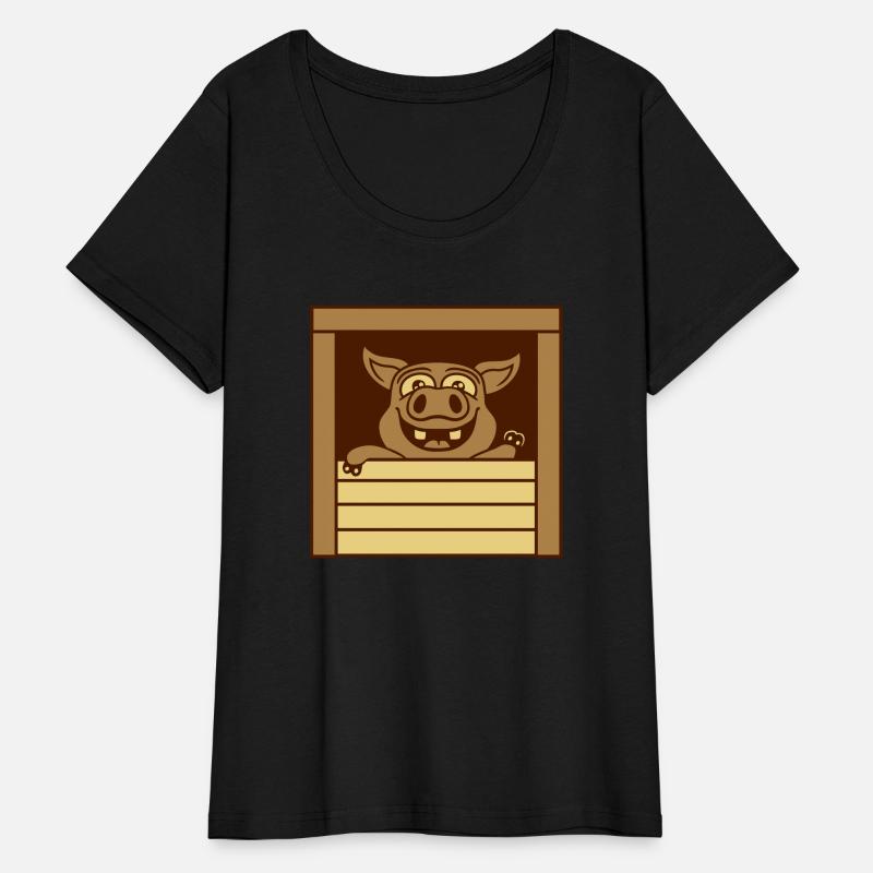 piglet waving friendly cartoon