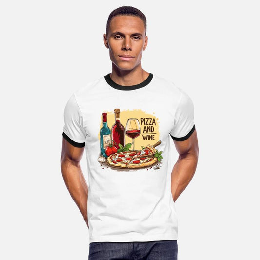 Pizza and Wine Food Alcohol Funny Sayings