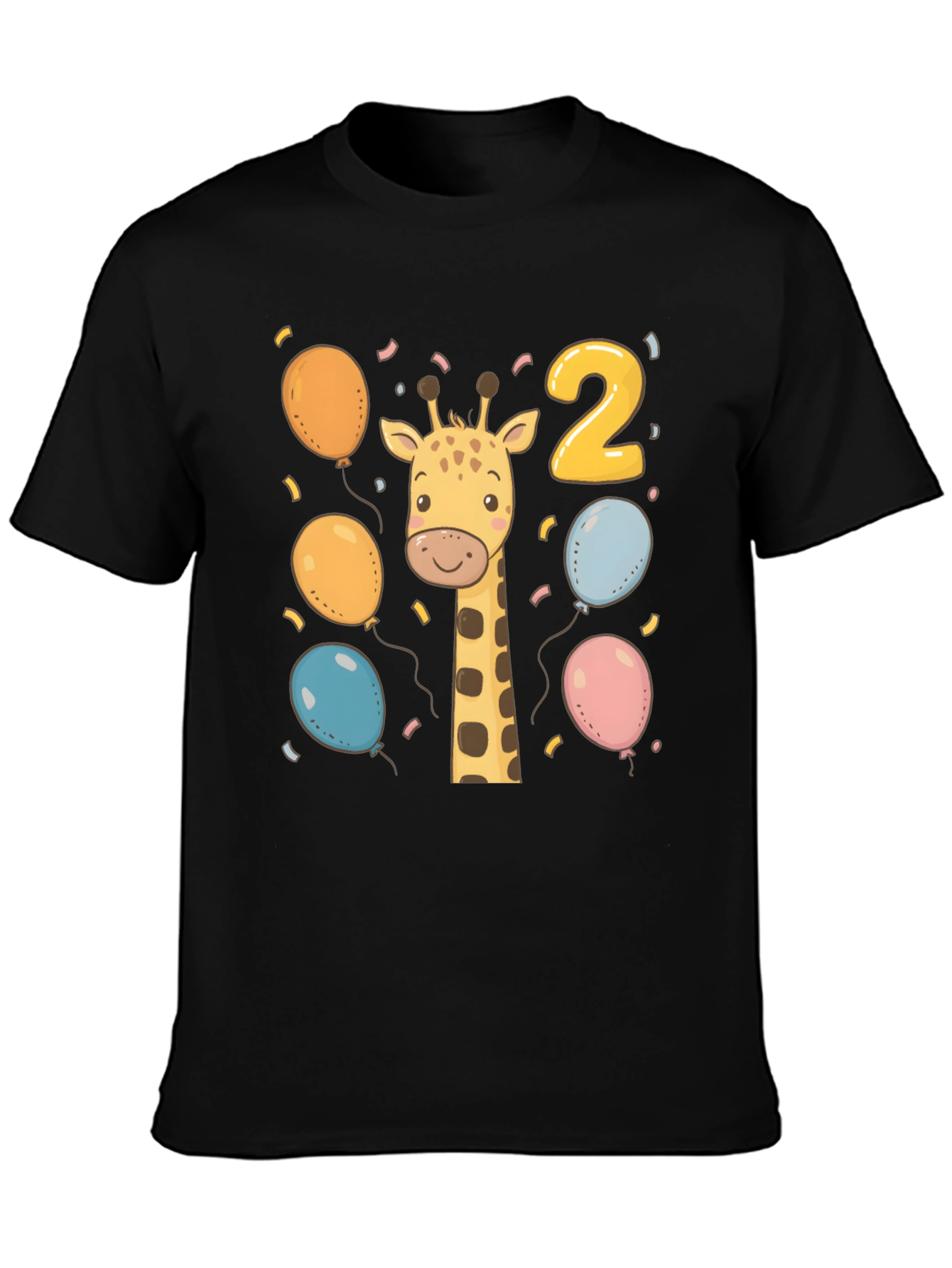 Kids Giraffe 2nd Birthday T-Shirt