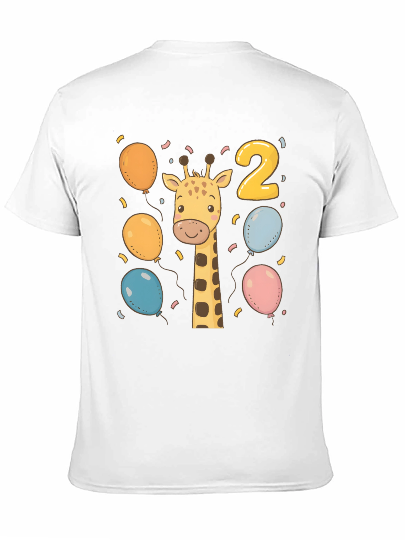 Kids Giraffe 2nd Birthday T-Shirt