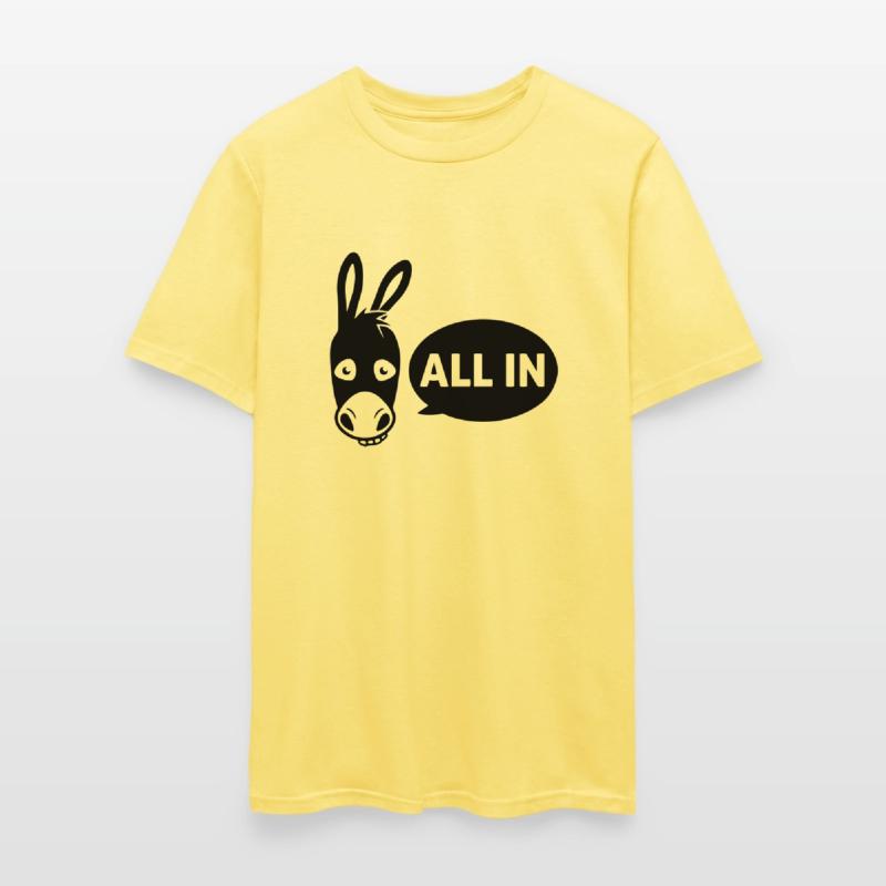 Poker donkey - all in