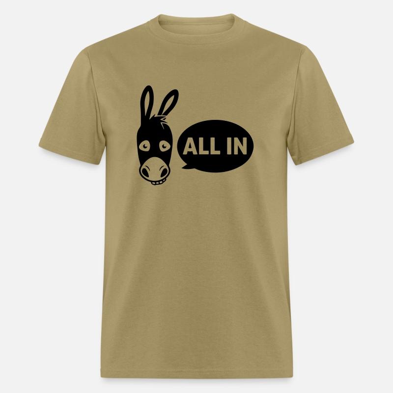 Poker donkey - all in