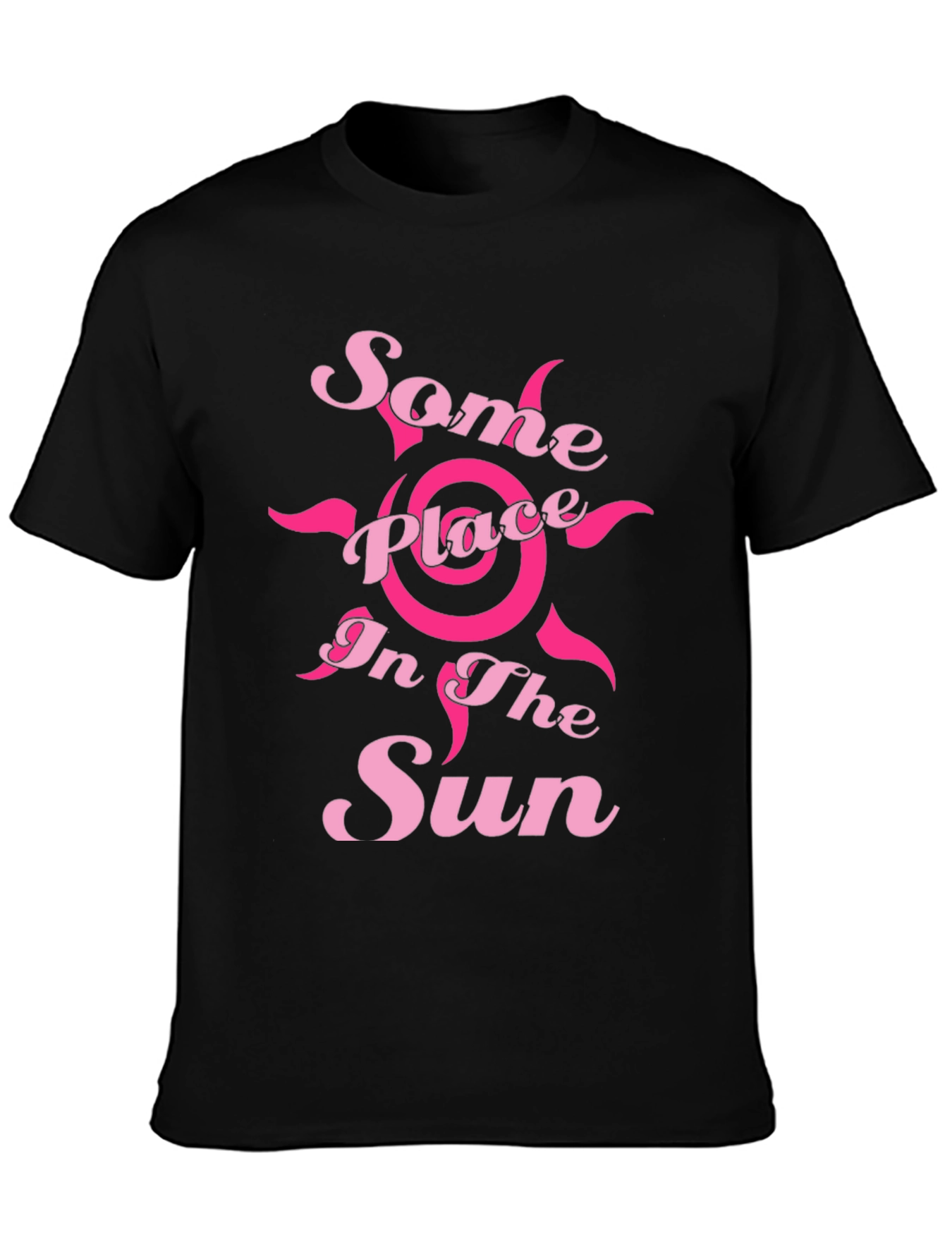 Some Place in the Sun Black Graphic Tee