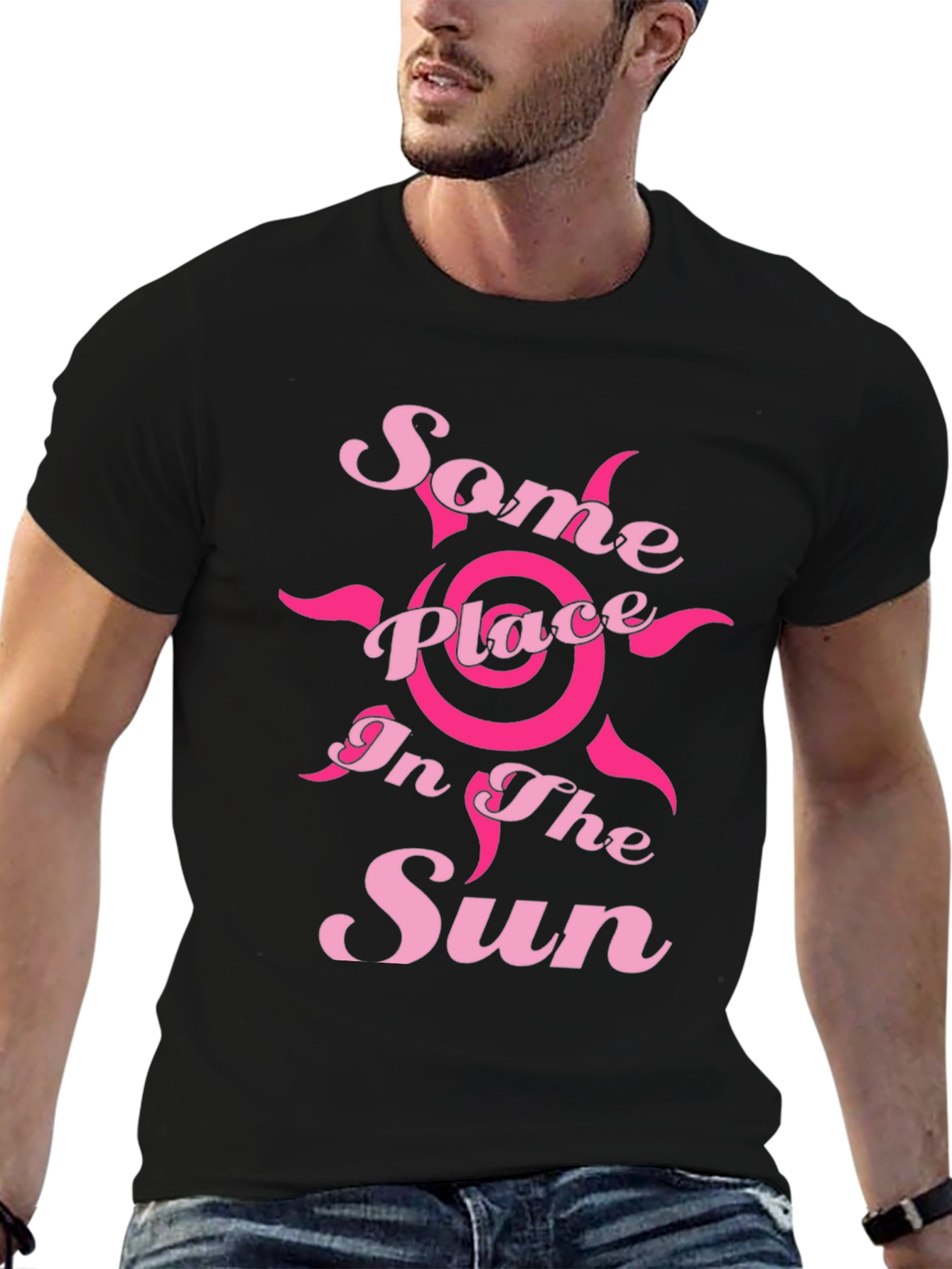 Some Place in the Sun Black Graphic Tee