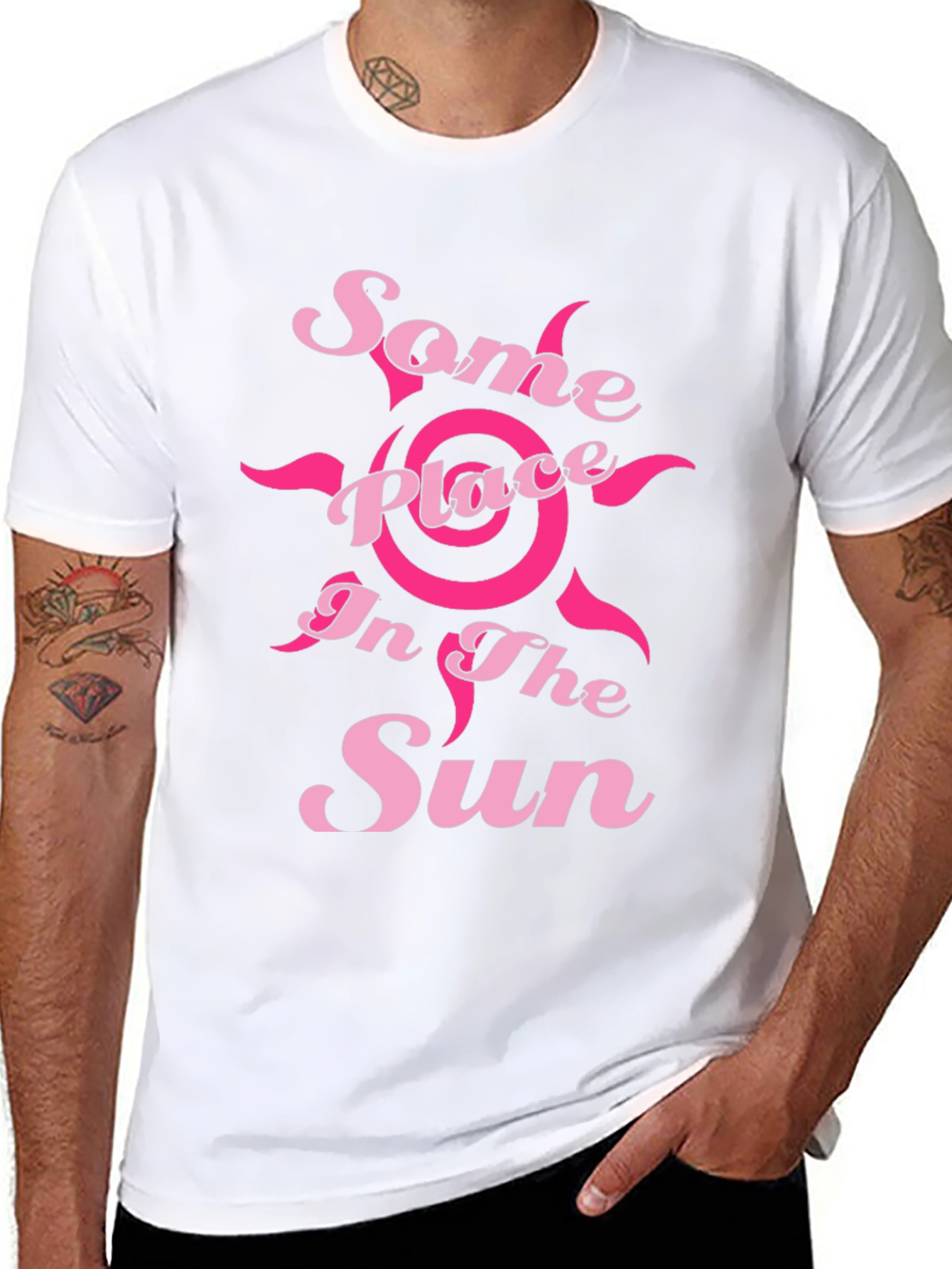 Some Place in the Sun Black Graphic Tee