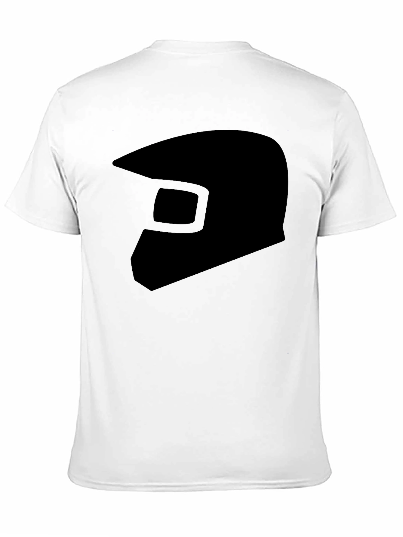 Black Helmet Graphic Tee - Casual Style
