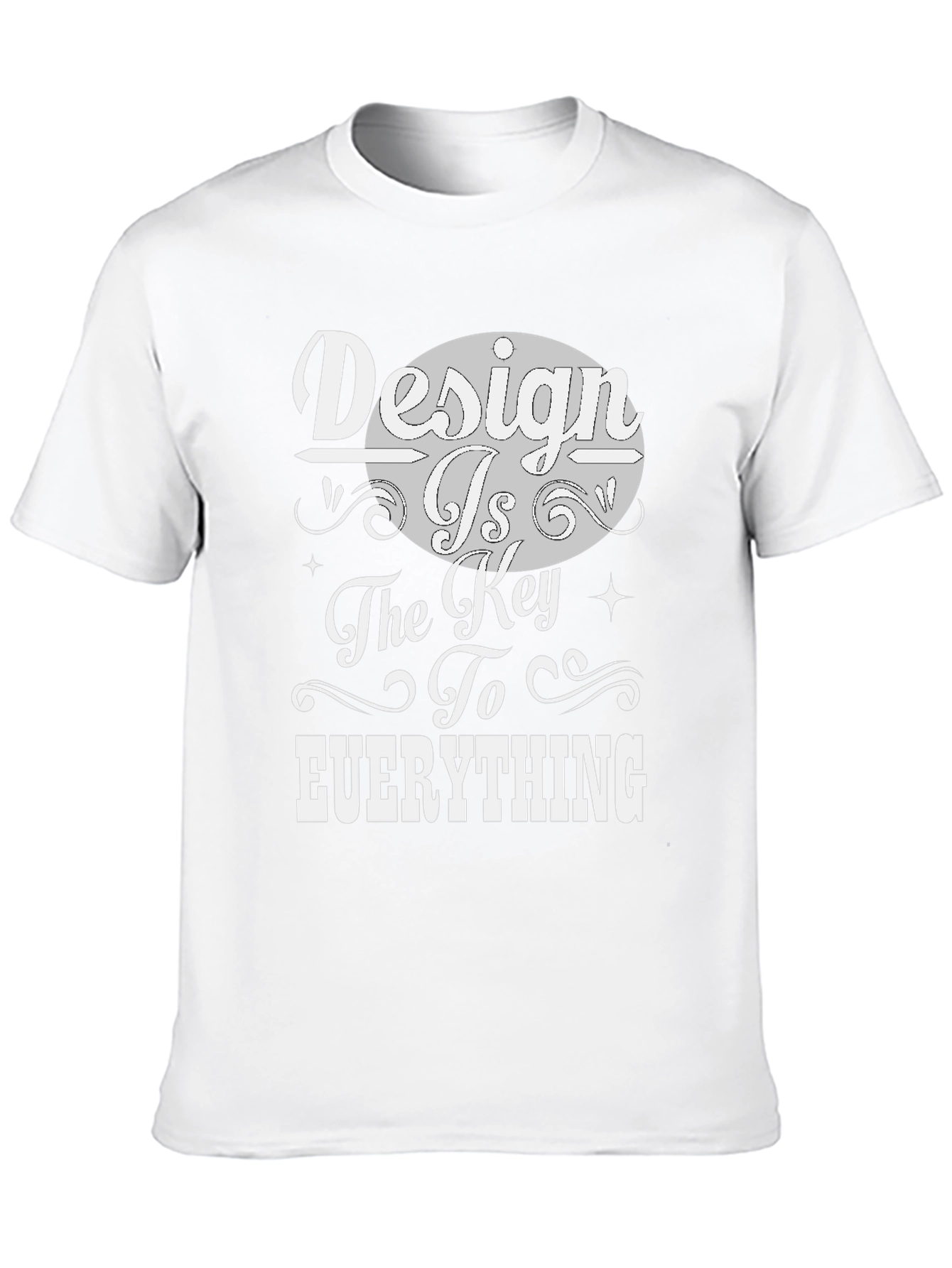 Design is the Key Black Graphic Tee