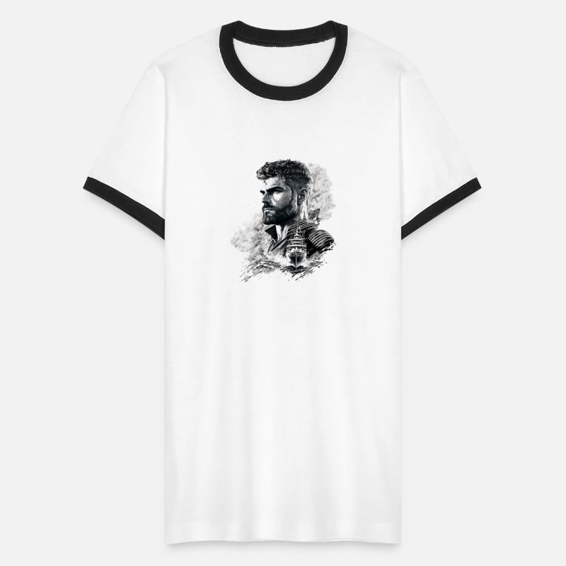 proud captain of a sailing ship on the high seas