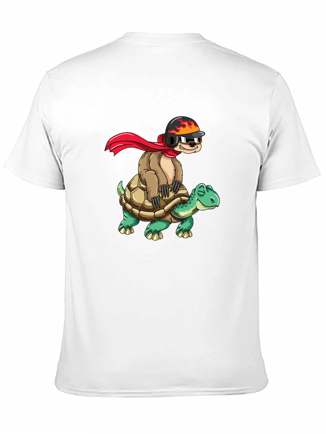 Sloth Riding Turtle Funny T-Shirt