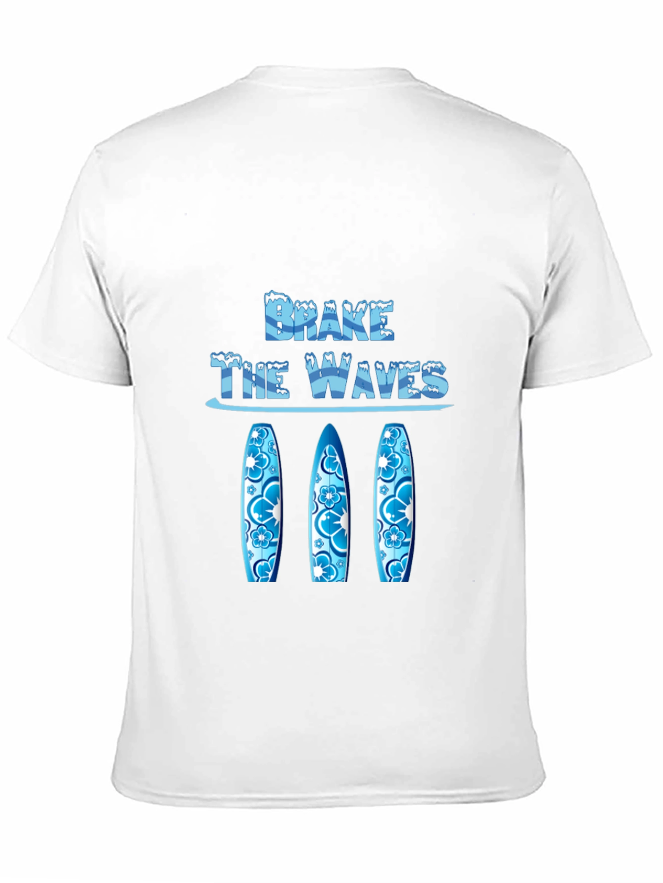 Brake The Waves Graphic T-Shirt Surfboards