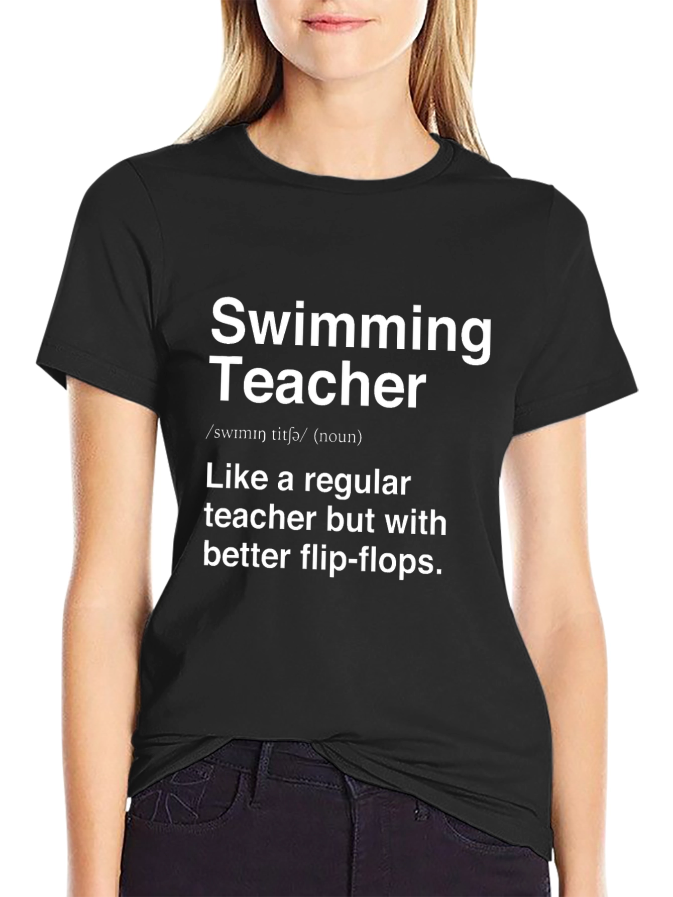 Swimming Teacher Graphic Tee - Funny Teacher Gift