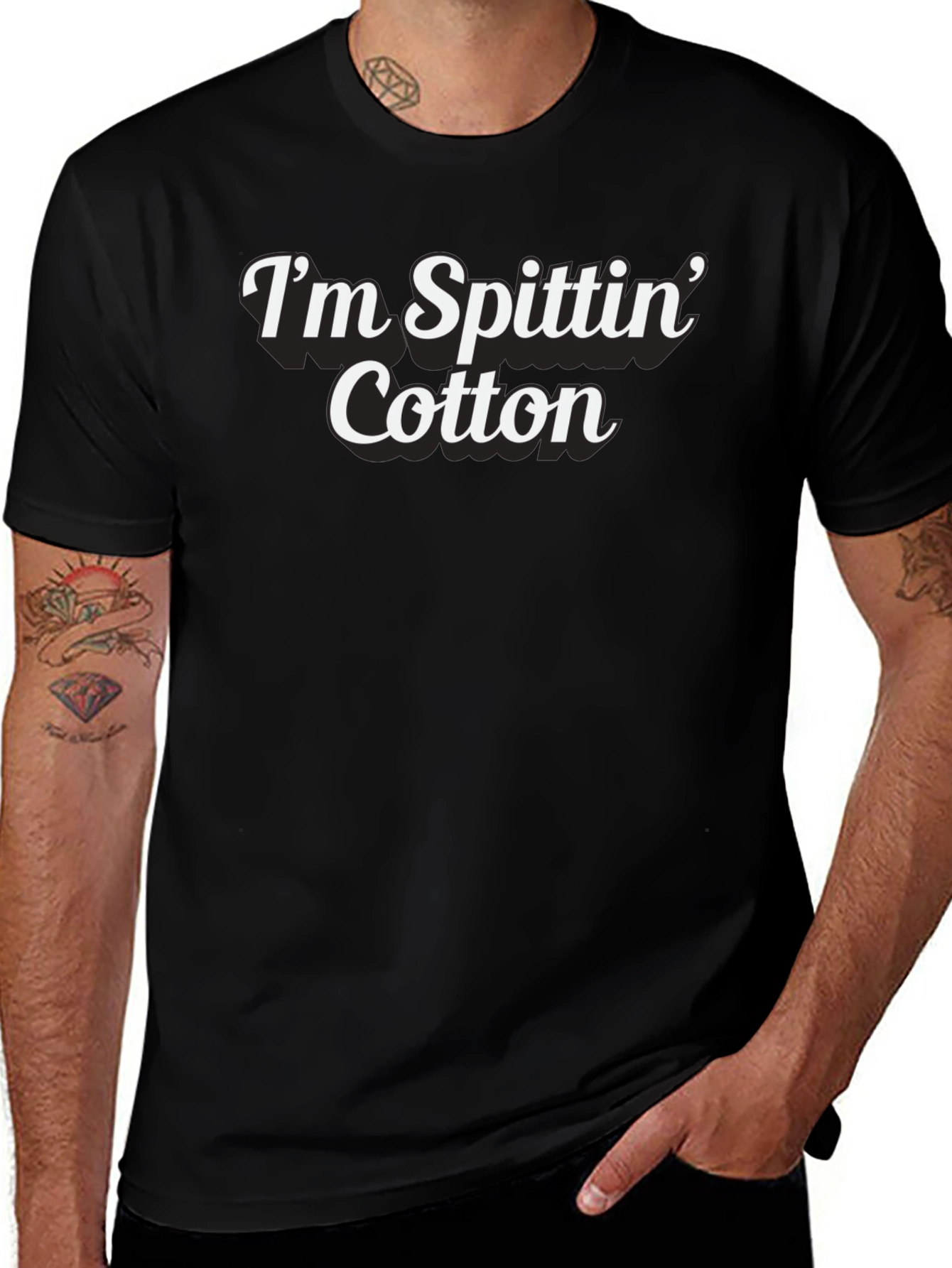 Im Spittin Cotton Graphic T-Shirt