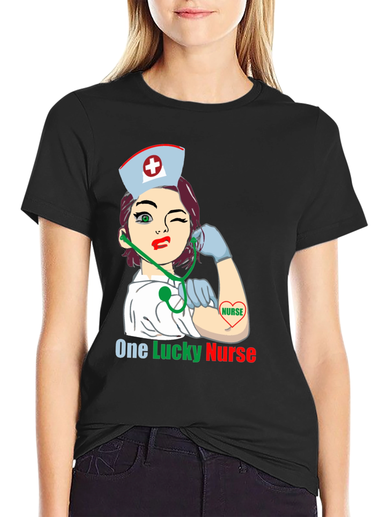 Lucky Nurse Graphic T-Shirt