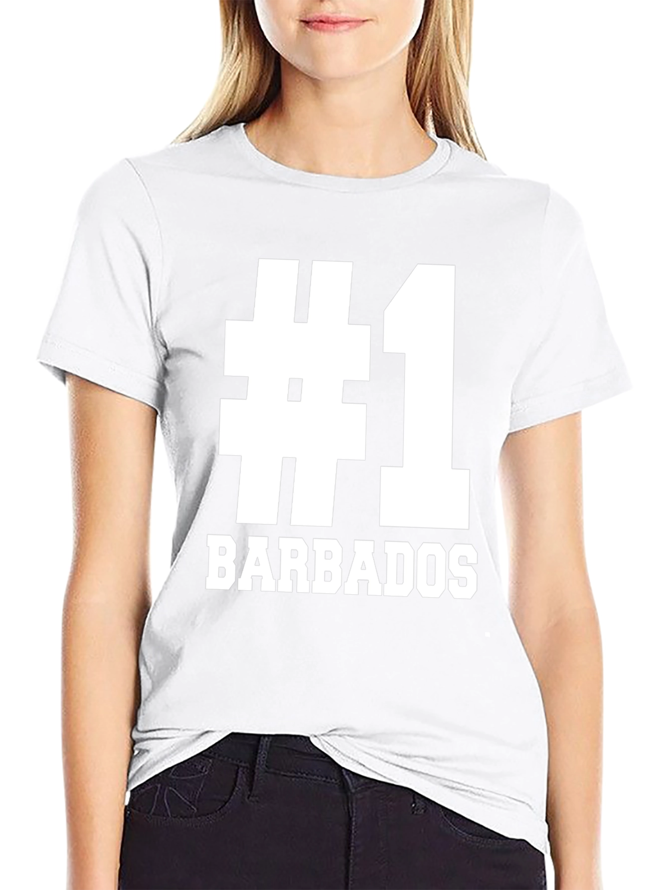 #1 Barbados Graphic Tee - Black T-Shirt