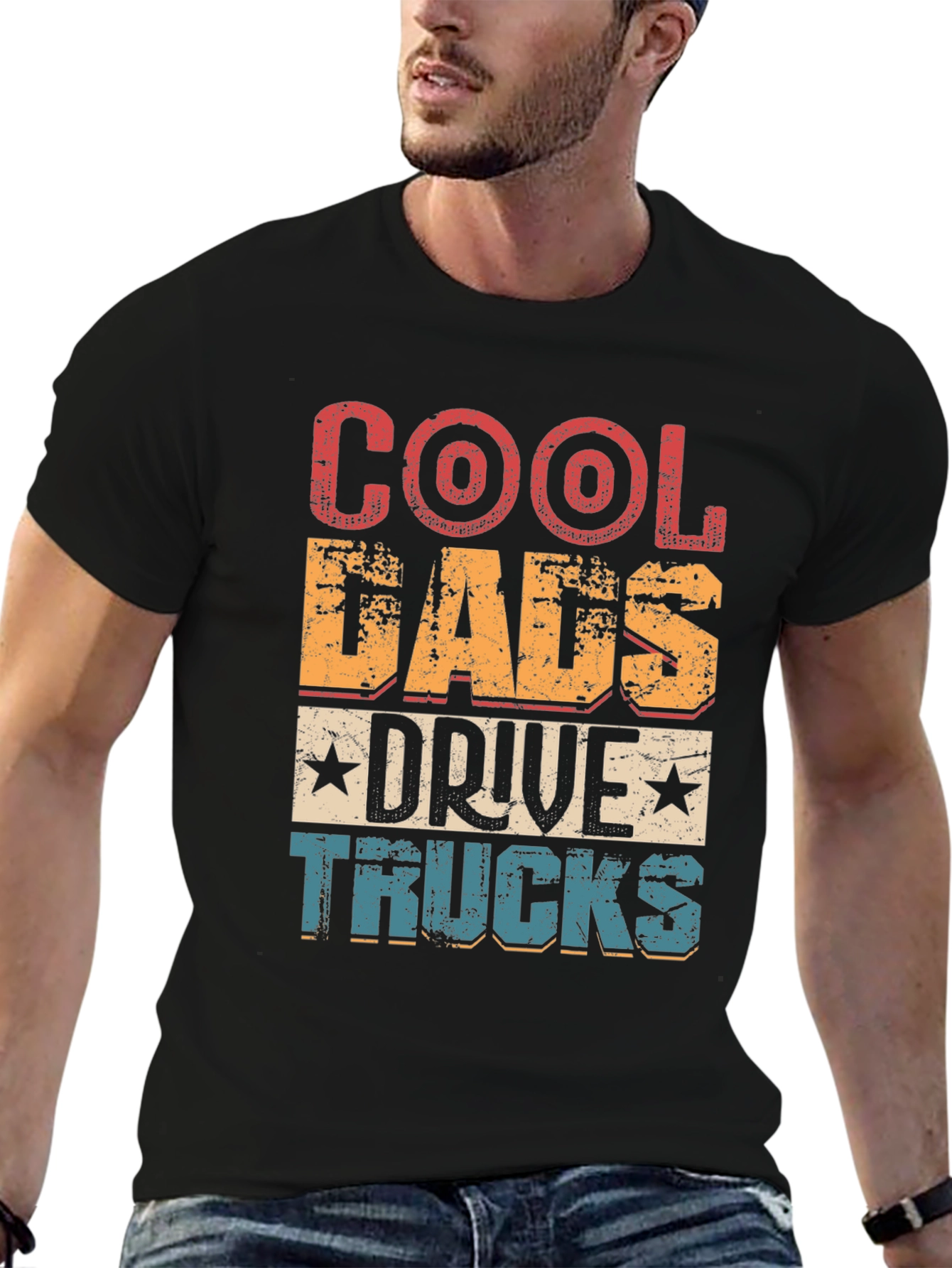 Cool Dads Drive Trucks Graphic Tee
