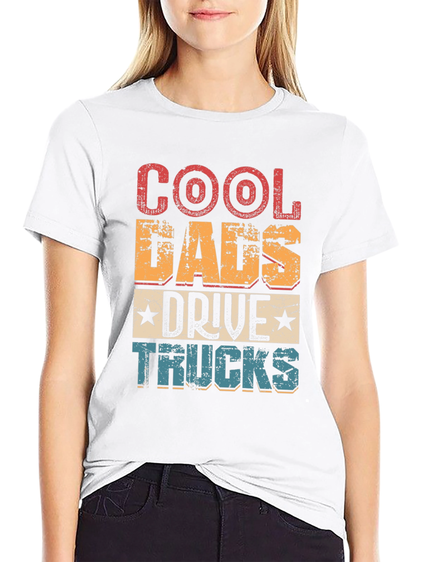 Cool Dads Drive Trucks Graphic Tee