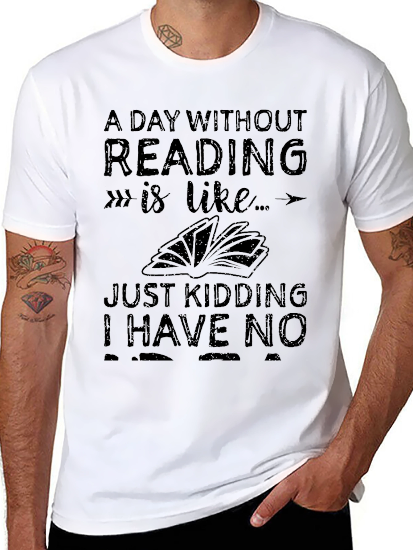 Funny Reading T-Shirt - A Day Without Reading