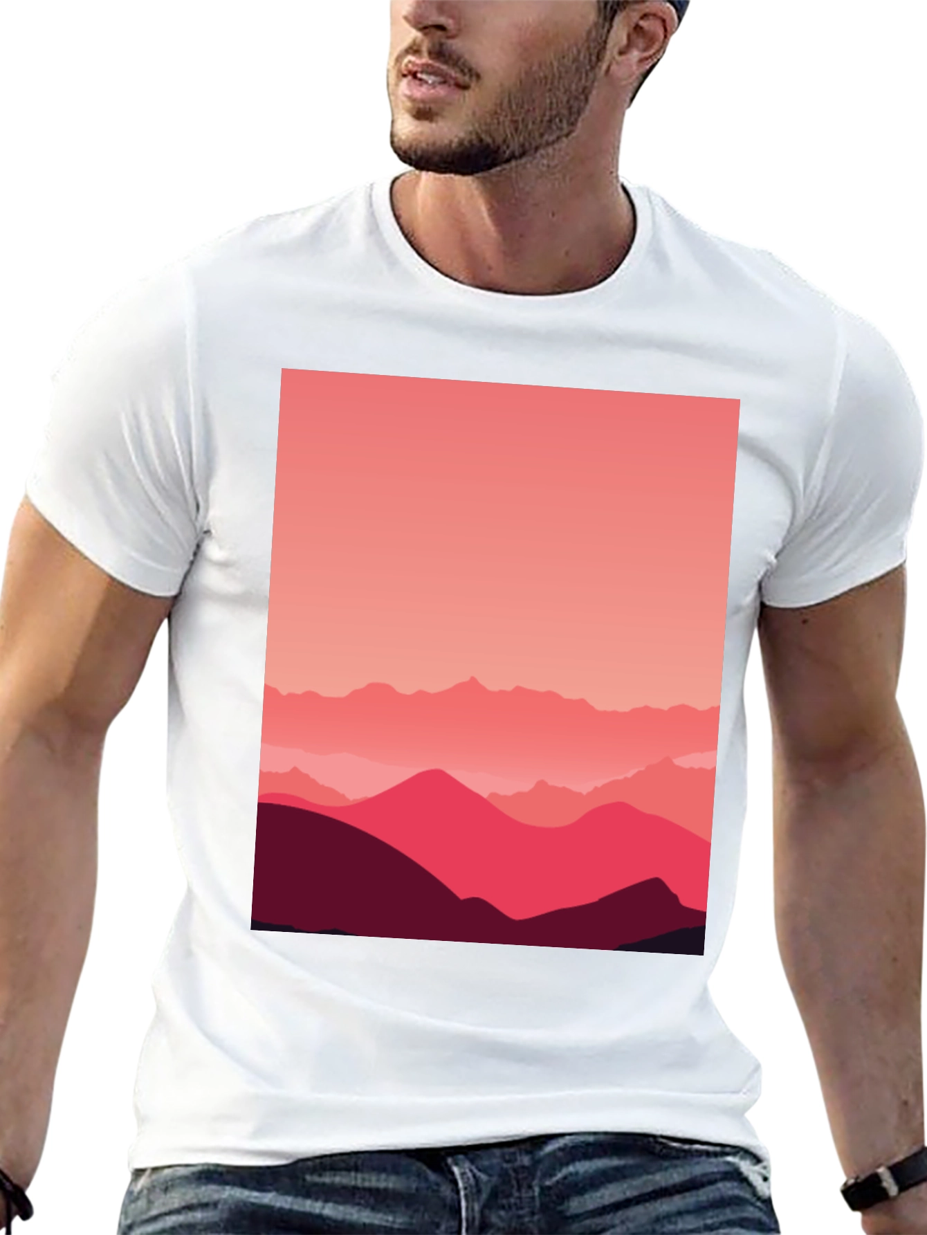 Mountains Graphic Tee - Modern Design