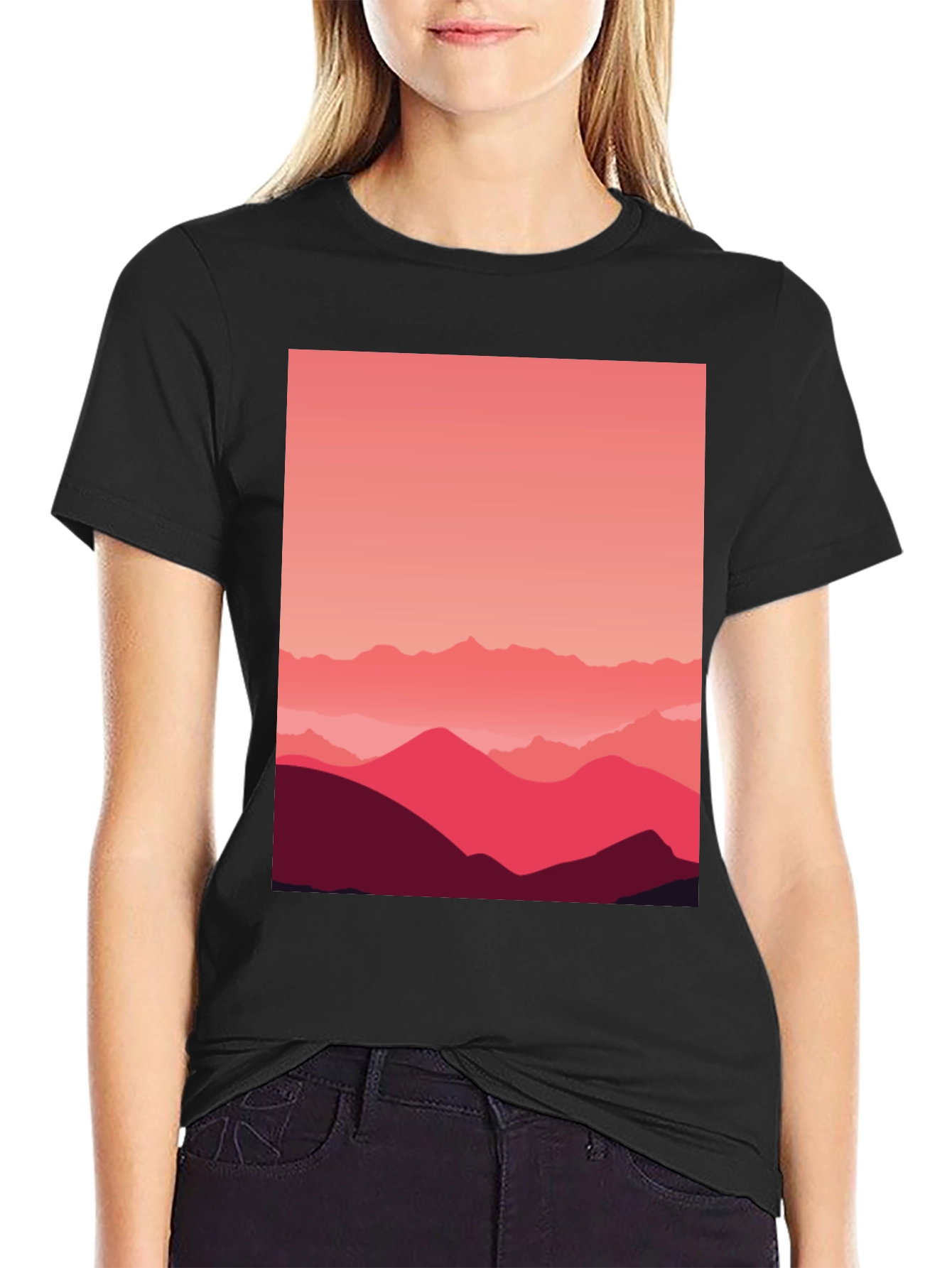 Mountains Graphic Tee - Modern Design