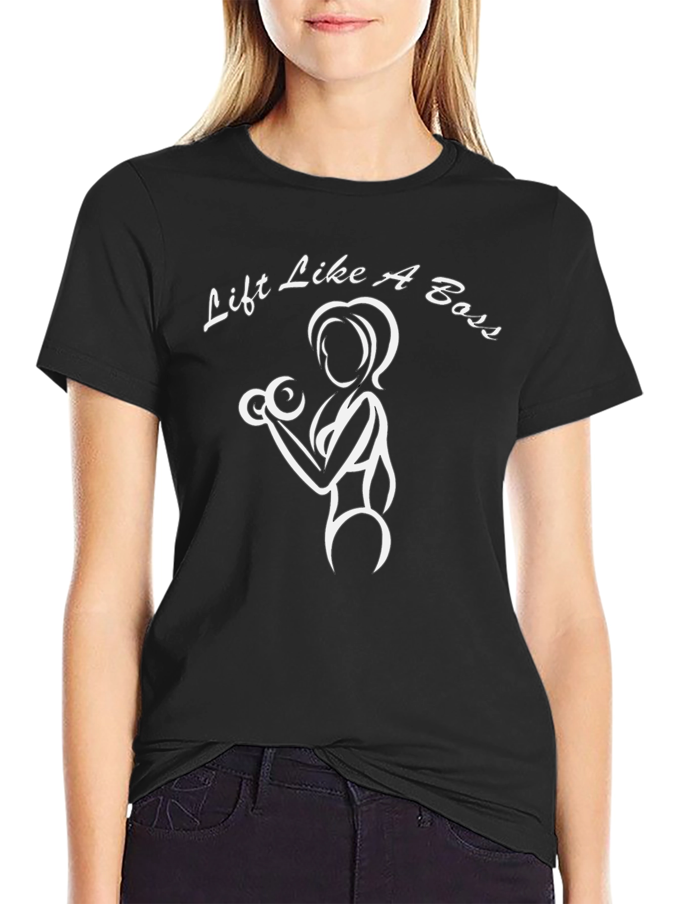 Lift Like A Boss T-Shirt - Womens Fitness Tee