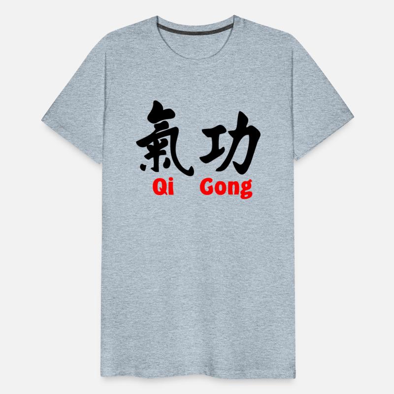 QI gong script with text in red