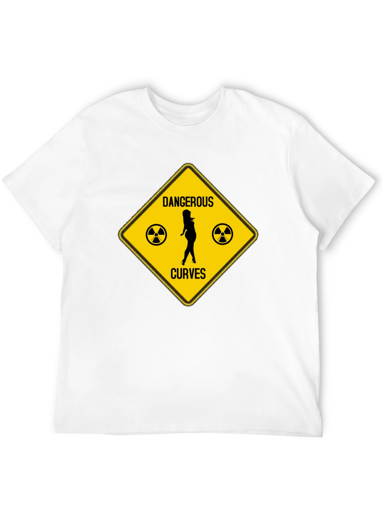 Dangerous Curves Graphic T-Shirt - Humor Novelty Tee